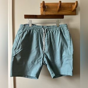 Blue Drawstring Shorts